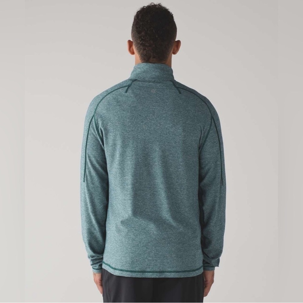 Lululemon Surge Warm 1/2 Zip Silver Heathered Defender Size M/L - Picture 3 of 16